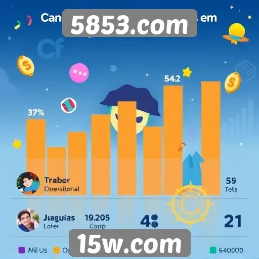Estatísticas de usuários ativos em 5853.com